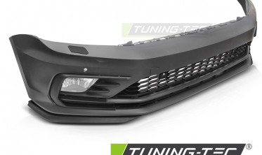 Тюнинг бампер передний VW Jetta MK6 2014-2018 с туманками в стиле R фото
