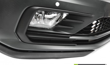 Тюнинг бампер передний VW Jetta MK6 2014-2018 с туманками в стиле R фото