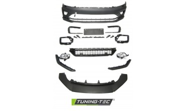 Тюнинг бампер передний VW Jetta MK6 2014-2018 с туманками в стиле R фото