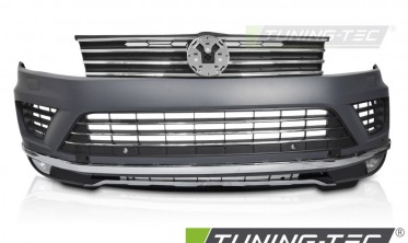 Тюнинг бампер передний VW Touareg MK2 2014-2018 стиль R с туманками фото