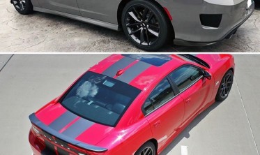 Дифузори порогів Dodge Charger (2015-2021) версія srt глянець v2 фото