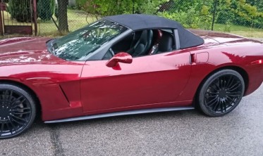 диффузоры порогов Chevrolet Corvette (2005-2013) zr1 style черный матовый фото