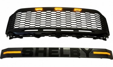 Радиаторная решетка Ford f150 (2021-2023) SHELBY Style led фото