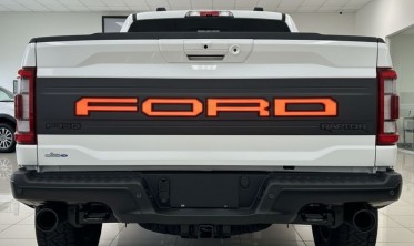 Накладка на задний борт Ford f150 (2021-2023) raptor style led фото