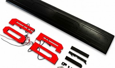 Накладка на задний борт Ford f150 (2021-2023) raptor style led фото