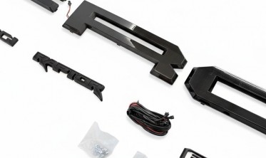 Накладка на задний борт Ford f150 (2021-2023) raptor style led фото