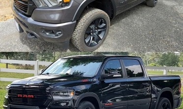 Расширители арок Dodge Ram 1500 (2019-2021) черные матовые фото