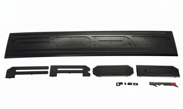 Накладка на задній борт Ford f150 (2024-2026) raptor style чорний матовий фото