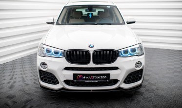 Тюнінговий дифузор переднього бампера BMW X3 F25 M-Pack рест. фото