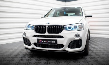 Тюнінговий дифузор переднього бампера BMW X3 F25 M-Pack рест. фото