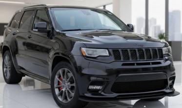 Тюнинговая накладка (юбка) на передний бампер Jeep Grand Cherokee WK2 (2014-2021) V2 фото