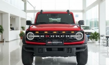Радиаторная решетка Ford Bronco (2021-...) матовая фото