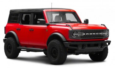 Стальные боковые подножки Ford Bronco (2021-...) черный матовый фото