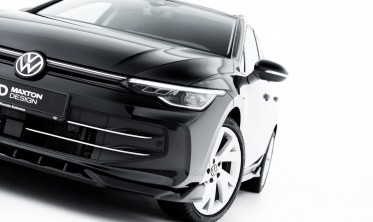 Тюнинг накладка (юбка) на передний бампер VW Golf 8 рест. 2024- Maxton design вар. 1 фото
