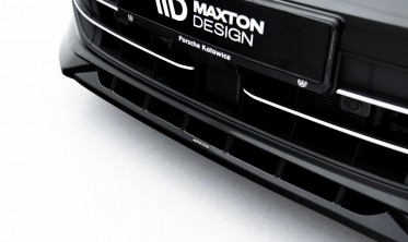 Тюнинг накладка (юбка) на передний бампер VW Golf 8 рест. 2024- Maxton design вар. 1 фото