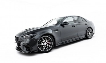 Тюнинг накладки (листвы) на боковые пороги Mercedes W206 AMG C63 фото