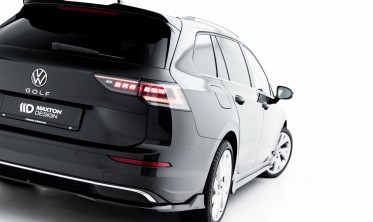 Тюнинг диффузор на задний бампер Volkswagen Golf MK8 рестайл Variant фото
