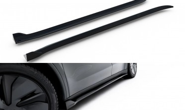 Боковые накладки (листвы) на пороги Tesla Model Y MK1 2025- Premium фото