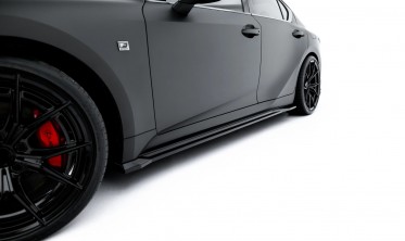 Боковые накладки (листвы) на пороги Lexus IS 500 Mk3 рестайл 2 (XE30) фото