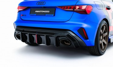 Тюнинг диффузор заднего бампера Audi RS3 8Y рестайл Maxton design фото