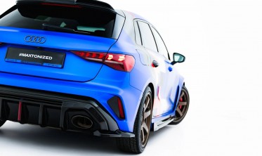 Бокові тюнінг накладки на задній бампер Audi RS3 Sportback 8Y 2024- вар. 1 фото