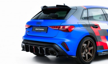 Бокові тюнінг накладки на задній бампер Audi RS3 Sportback 8Y 2024- вар. 1 фото