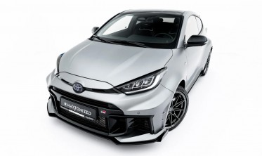 Тюнинг сплиттер + накладки на передний бампер Toyota GR Yaris Mk4 рест. Street Pro фото