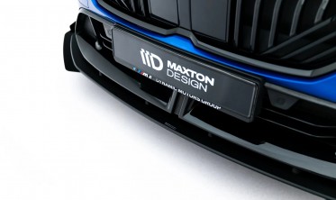 Нижній дифузор + бокові накладки Street Pro на передній бампер BMW 1 F70 M-Pack / M135i / / 2 M-Pack / M235i F74 фото