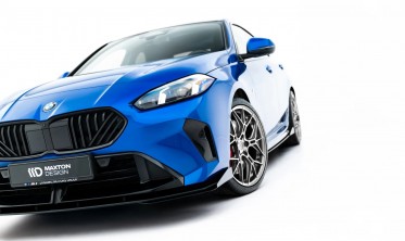 Нижній дифузор + бокові накладки Street Pro на передній бампер BMW 1 F70 M-Pack / M135i / / 2 M-Pack / M235i F74 фото