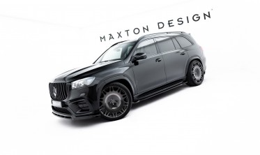 Бокові леза (накладки) під пороги Mercedes GLS X167 AMG-Line вар. 2 фото