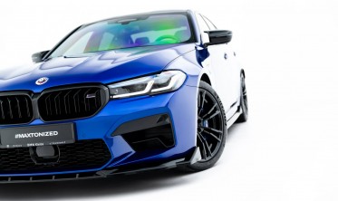 Тюнинг накладка на передний бампер BMW M5 F90 LCI вар. 4 фото