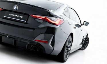 Диффузор заднего бампера Maxton-design для BMW 4 M-Pack Gran Coupe G26 (под одинарные насадки) фото