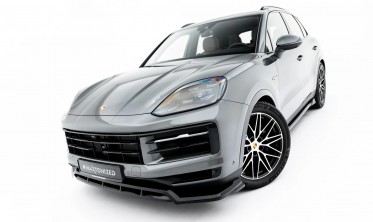 Тюнинг сплиттер на передний бампер Porsche Cayenne Mk3 2023- SUV / Coupe фото