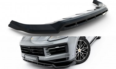 Тюнінг спліттер на передній бампер Porsche Cayenne Mk3 2023- SUV / Coupe фото