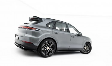Боковые накладки (листвы) под пороги Porsche Cayenne MK3 вар. 1 фото