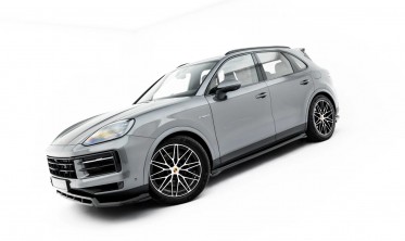 Боковые накладки (листвы) под пороги Porsche Cayenne MK3 вар. 1 фото