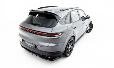 Тюнинговый 3D спойлер на крышку багажника Porsche Cayenne Mk3 SUV рестайл фото