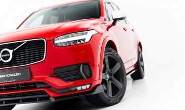 Тюнинг накладка на передний бампер Volvo XC90 Mk2 R-Design 2014-2019 фото