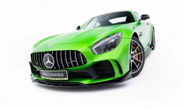 Тюнинг сплиттер на передний бампер Mercedes-AMG GT R C190 2017-2023 фото