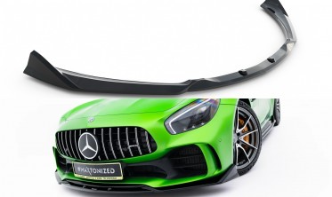 Тюнинг сплиттер на передний бампер Mercedes-AMG GT R C190 2017-2023 фото