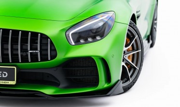 Тюнинг сплиттер на передний бампер Mercedes-AMG GT R C190 2017-2023 фото