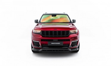 Тюнінг накладка на передній бампер Jeep Grand Cherokee L Mk5 Maxton design фото