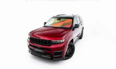 Тюнінг накладка на передній бампер Jeep Grand Cherokee L Mk5 Maxton design фото