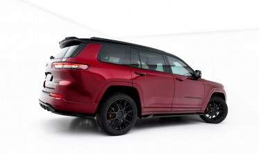 Тюнинг накладки на пороги Jeep Grand Cherokee L Mk5 боковые листвы Maxton design фото