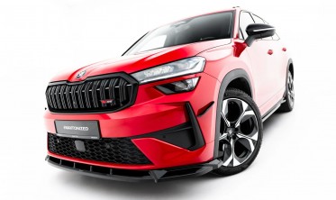 Тюнинг накладка на передний бампер Skoda Kodiaq Mk2 RS Maxton design фото