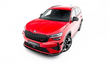Тюнинг накладка на передний бампер Skoda Kodiaq Mk2 RS Maxton design фото