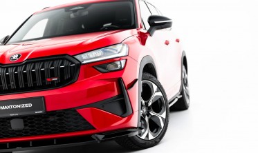 Тюнинг накладка на передний бампер Skoda Kodiaq Mk2 RS Maxton design фото