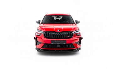 Тюнинг накладка на передний бампер Skoda Kodiaq Mk2 RS Maxton design фото