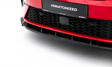 Тюнинг накладка на передний бампер Skoda Kodiaq Mk2 RS Maxton design фото