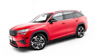 Накладки листвы под пороги Skoda Kodiaq Mk2 Sportline / RS Maxton design фото